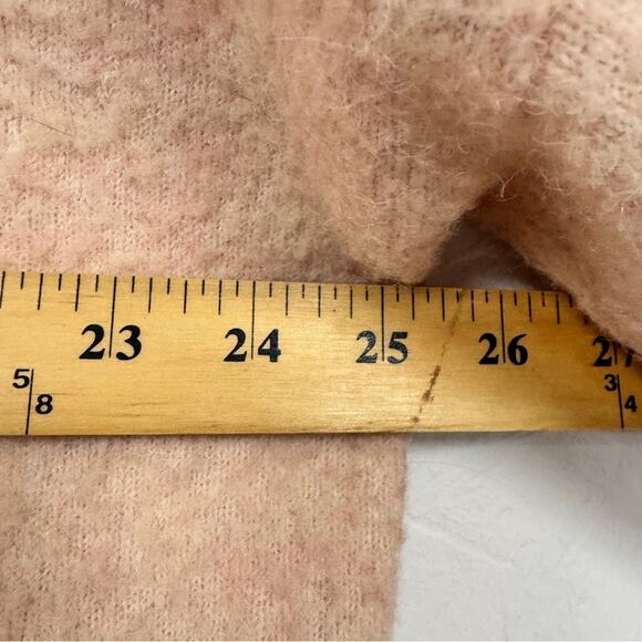 Boundless North Pink Fuzzy Floral Embroidered Crew Neck Sweater Womens L Grandma - Picture 11 of 11